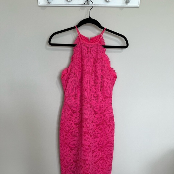 Trina Turk Women’s Pink Lace Dress - Picture 1 of 6